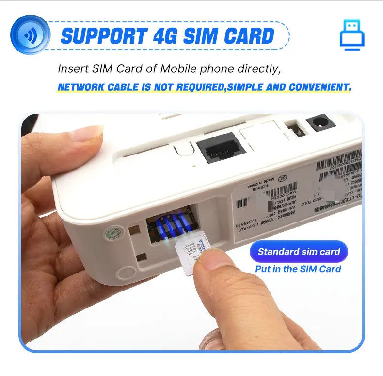 300Mbps Wifi6 4G Cellular Network Unlock 4G Wireless Wifi Modem Cpe Router With Sim Card Slot