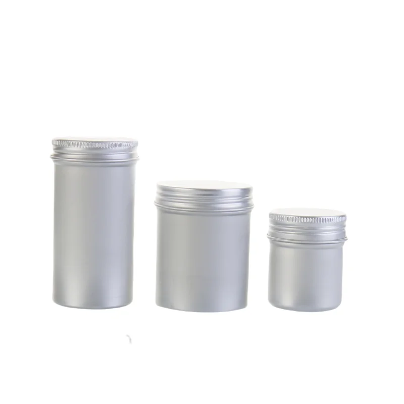 Factory custom 30ml 50ml 60ml 100ml 120ml Aluminum Round Tin Jar Wholesale Custom Color Metal Cosmetic Container Packaging