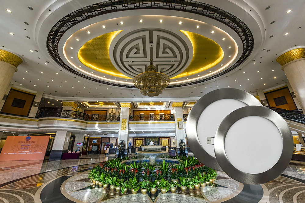 Interior Lighting Fixture IP44 Embedded Round 18W LED Panel Light