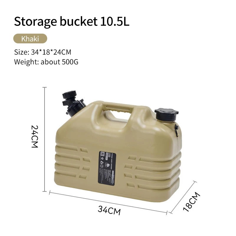 Outdoor Camping Bucket Large Capacity Portable Storage Bucket Plastic Car Portable Drinking Water Tank