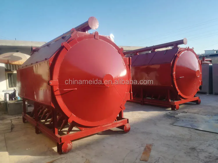 charcoal extruder press machine/horizontal airflow carbonization furnace/palm kernel shell carbonization machine with low price