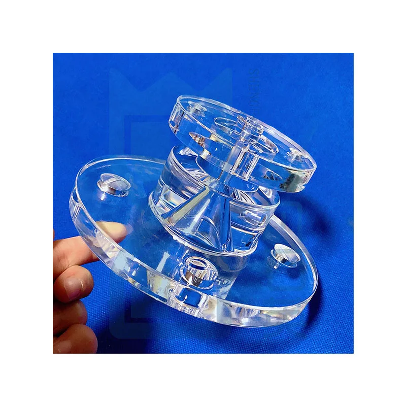 quartz glass jacket pipe flange, quartz glass piping with connection, quartz glass tubing