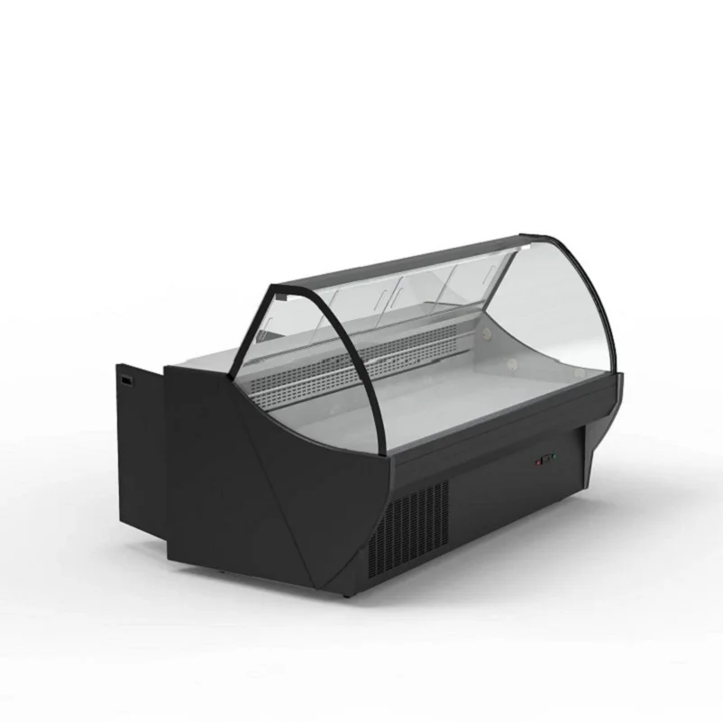 meat chiller supermarket refrigeration display fridge refrigerator fresh meat display chiller and freezer showcase