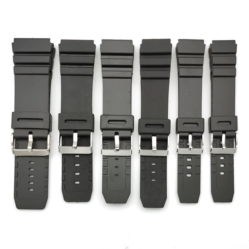 18 20 22 24 26 28 mm pu water-proof sport silicone rubber wrist G shock watch band watch strap