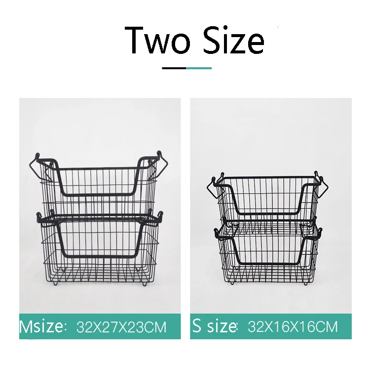 GOURMAID Kitchen  Metal Vegetables Basket Fruits basket Storage Basket