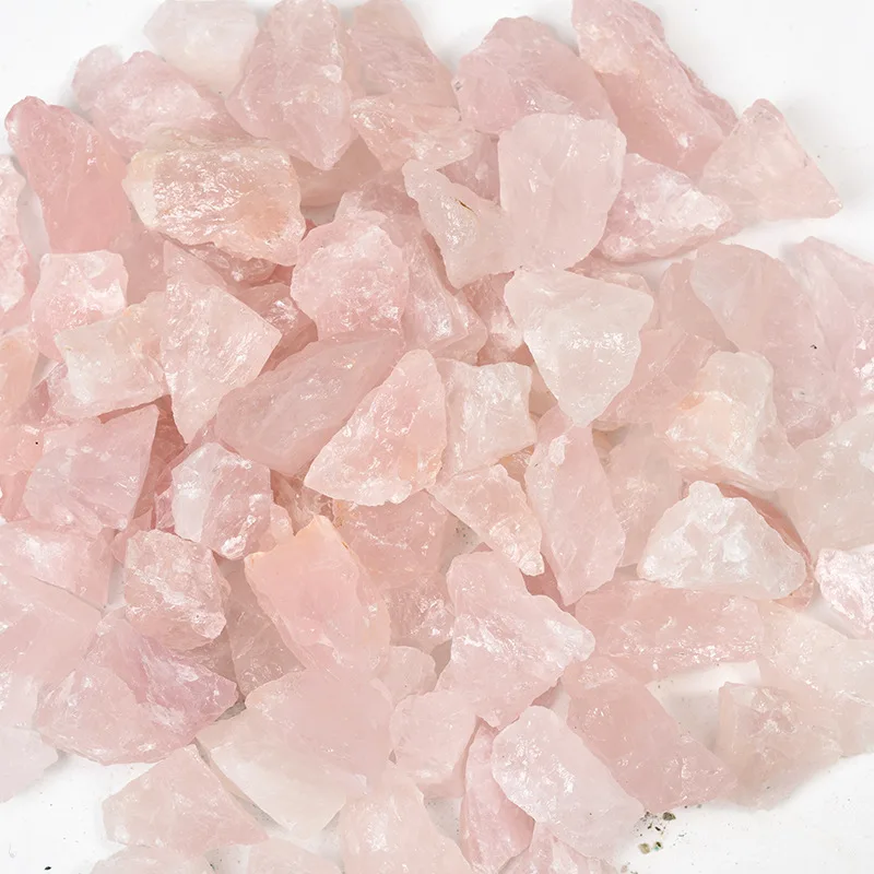 New arrivals raw minerals gemstone natural quartz crystal rose quartz rough gemstone for sale