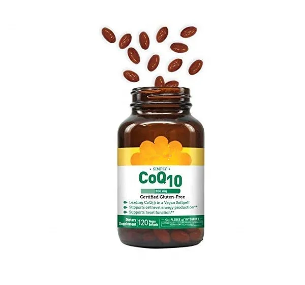 Private Label High Absorption Vegetarian Coenzyme CoQ10 200 mg Capsules for Antioxidant Energy Endurance and Anti-aging