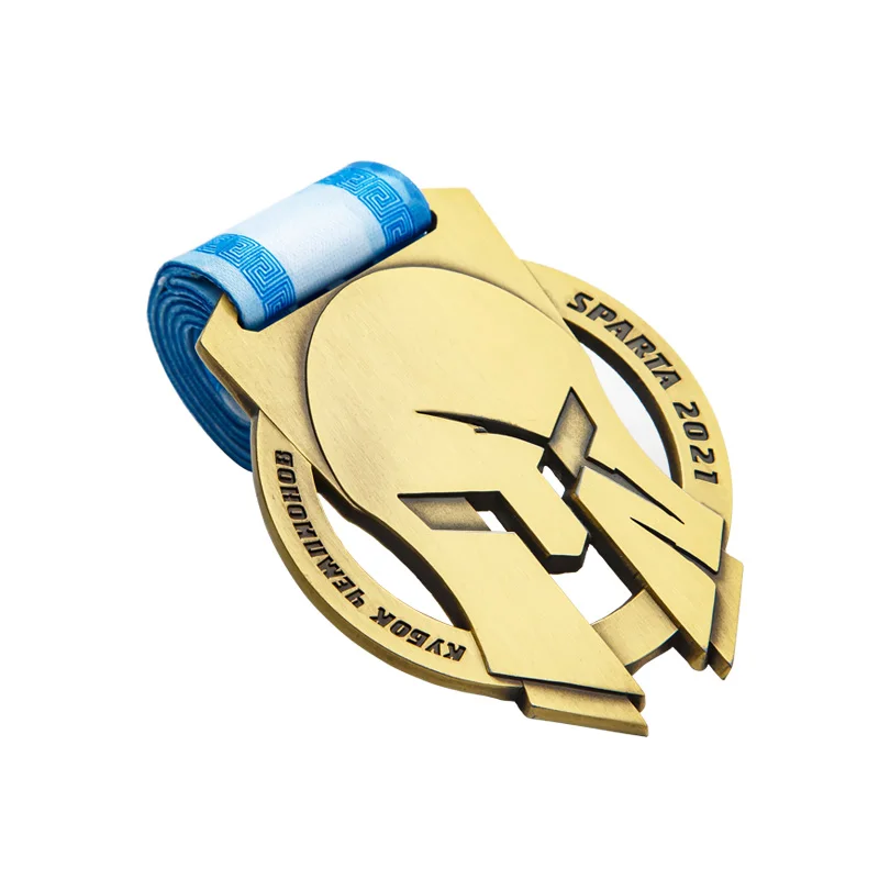 Professional Medals Manufacture Wholesale Metal SPARTA Gold Award Souvenir Medals and Trophies