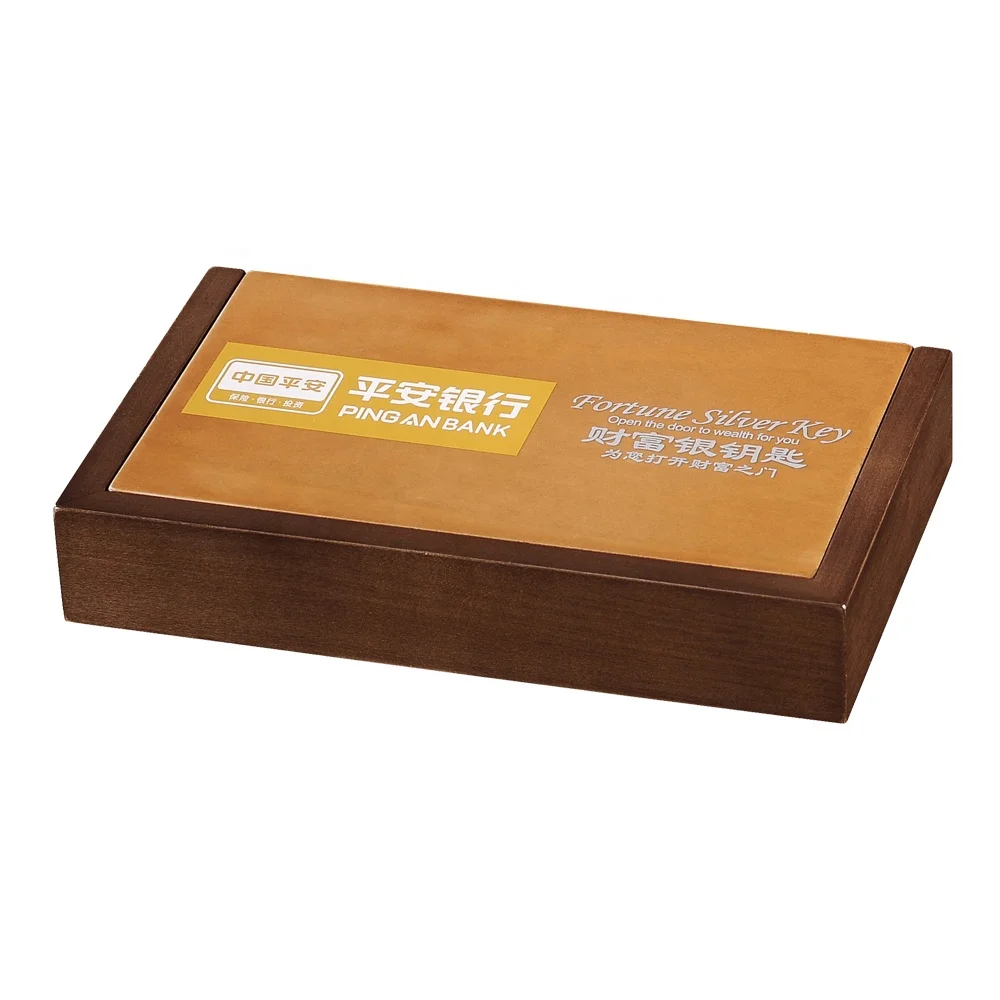 Novel Design Maple Solid Wood Custom Special Shaped Groove Wood  Commemorative Coin Display Wooden Box