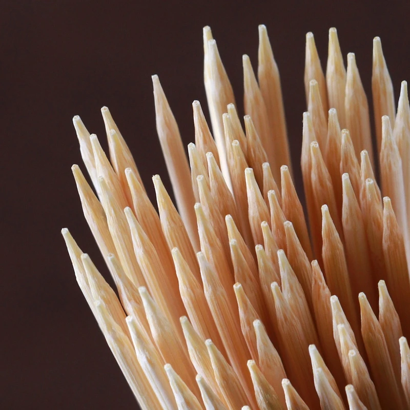 Disposable Round/Pointed Fruit BBQ Bamboo Skewers