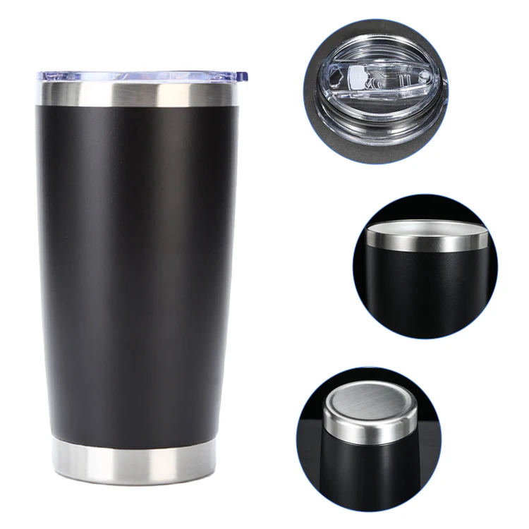 Wholesale 20oz coffee travel mug car tumbler vacuum insulated double wall stainless steel powder coated tumblers coffee mugs