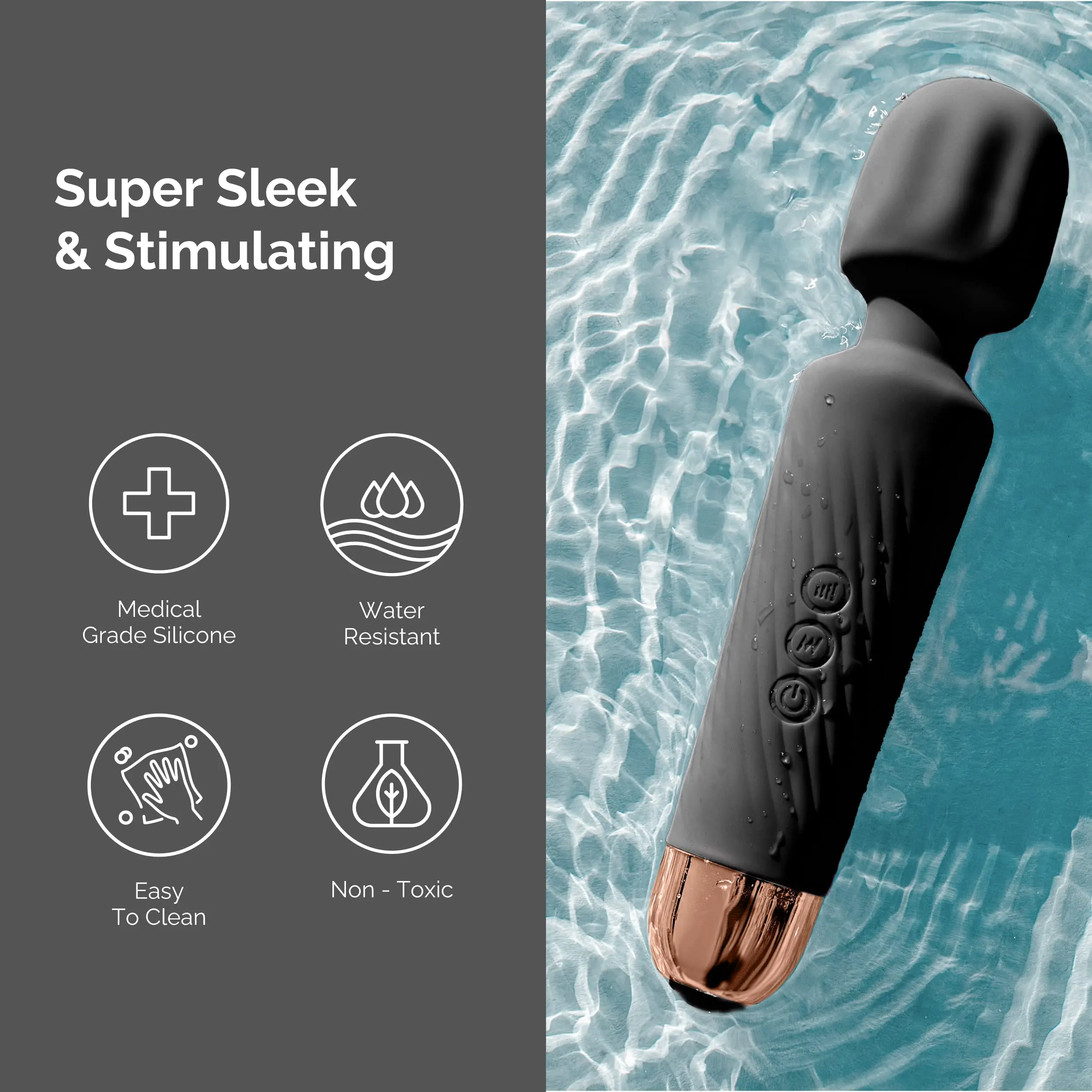 Rechargeable Battery Vibrator Sex Toys Personal Wand Massager Adult Vibrator For Women