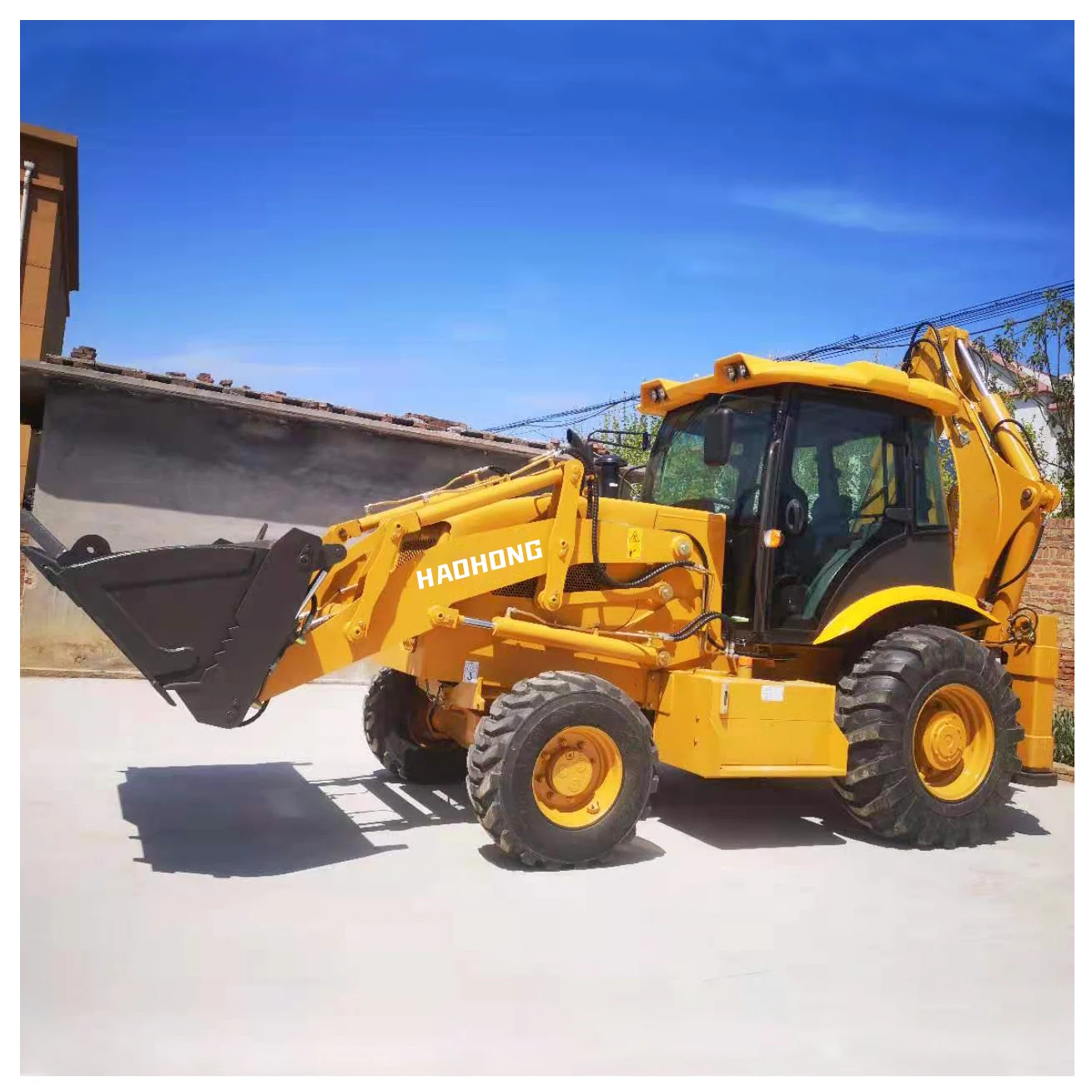 FREE SHIPPING Retroexcavadora 4X4 Backhoe Loader Ce Euro 5 Epa Digger Loader china backhoe excavator loader