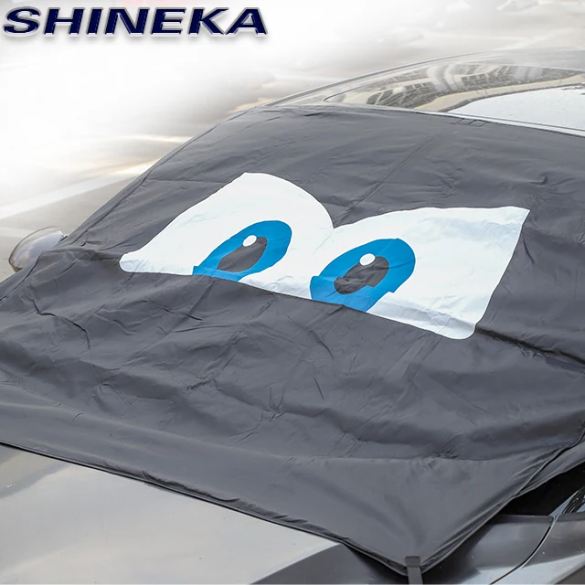 Sun visor Protector Front Windshield shade Funny Eyes Car Sunshade For Dodge Challenger Universal