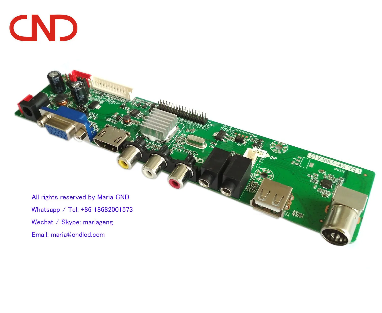 Поставка CND DTV3663 как TNT Цифровой 1080P DVB-C DVB-T2 DVB-T ТВ джемпер контроллер драйвер материнской платы