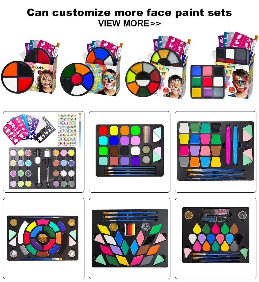 Tag Parties Rave Art Skin For Halloween And Party Lavender Colori Chinese Bodypaint Non Toxic Aqua Color Avender Face Body Paint