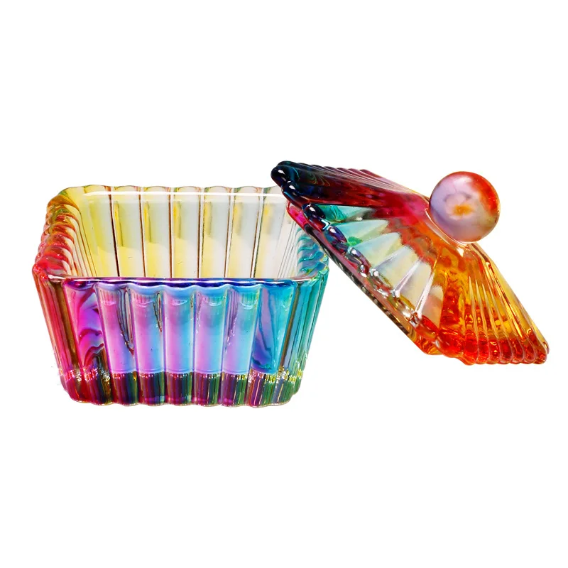 2022 New Product Acrylic Liquid Nail Diamond Glass Heart Crystal Dappen Dish Nail With Lid for acrylic nails