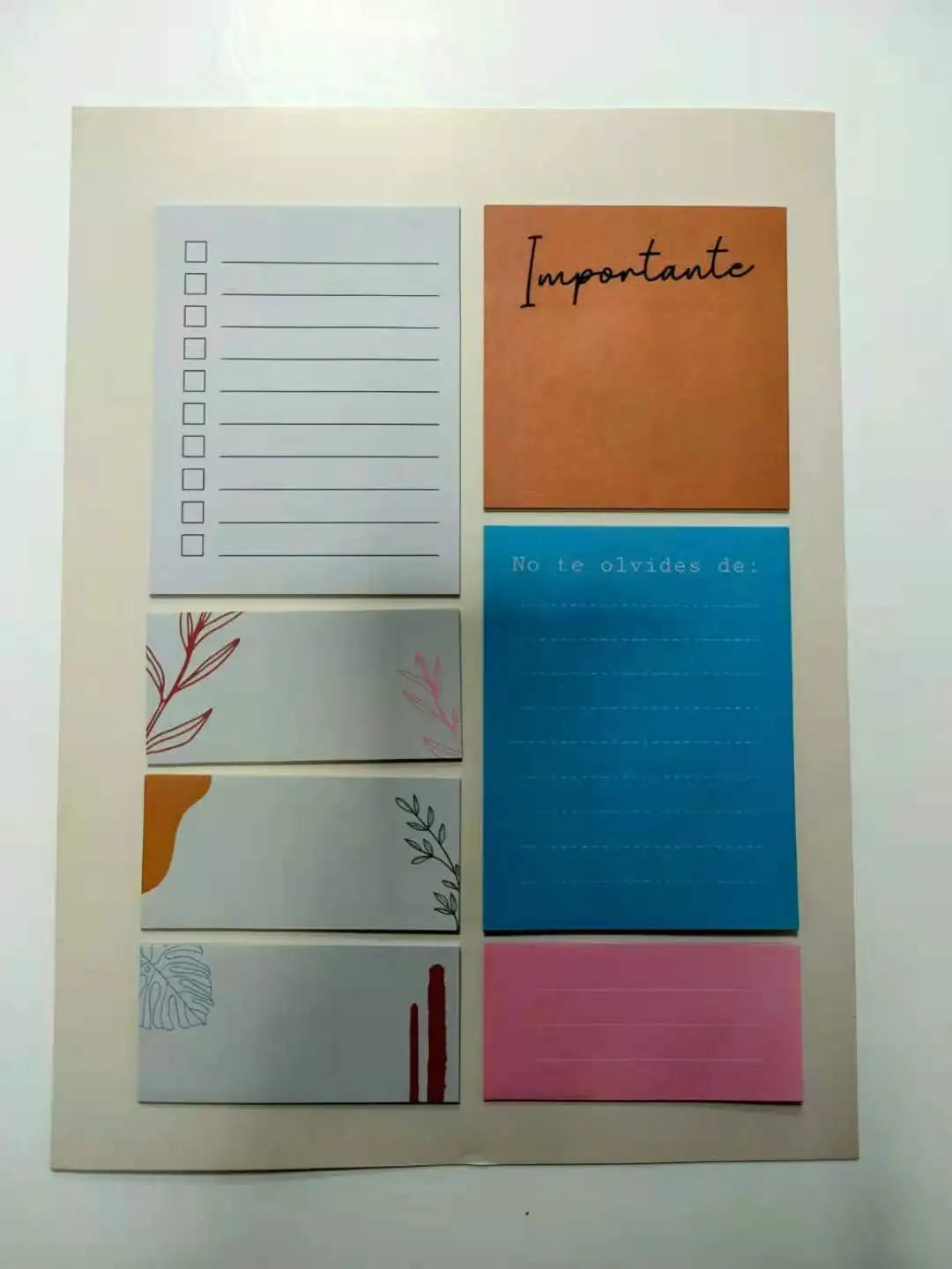 Custom Lovely sticky notes set with creative multi-colors and multi-shapes