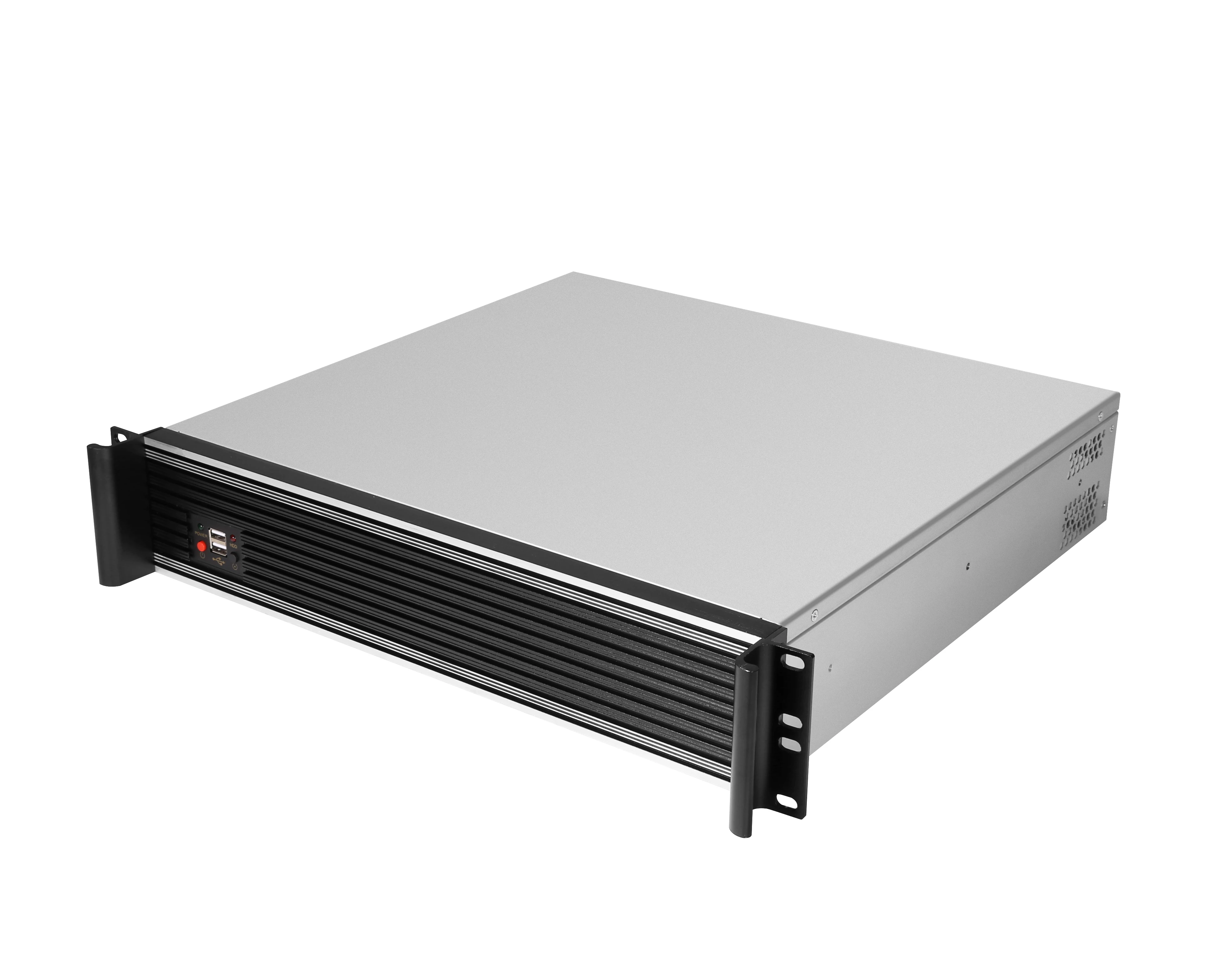 Корпус сервера 2u с поддержкой блока питания Atx, 2 стойки с передними вентиляторами 2*8025