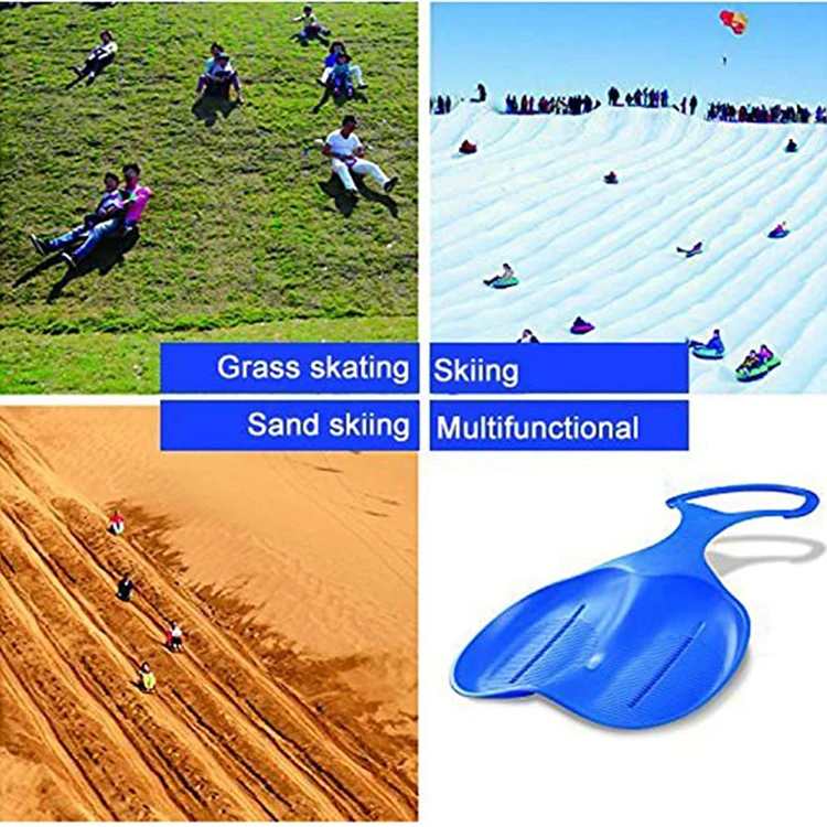 
factory CE kids winter toys small plastic snow sled 
