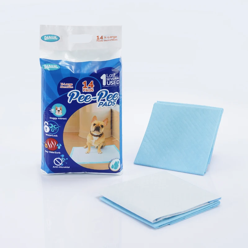 Hot Sale Free Sample Black 5 Layer Leak Proof Dog Wee Wee Pads  60x45 Large Dogs Puppy Training Pad Disposable Pet Pee Pads