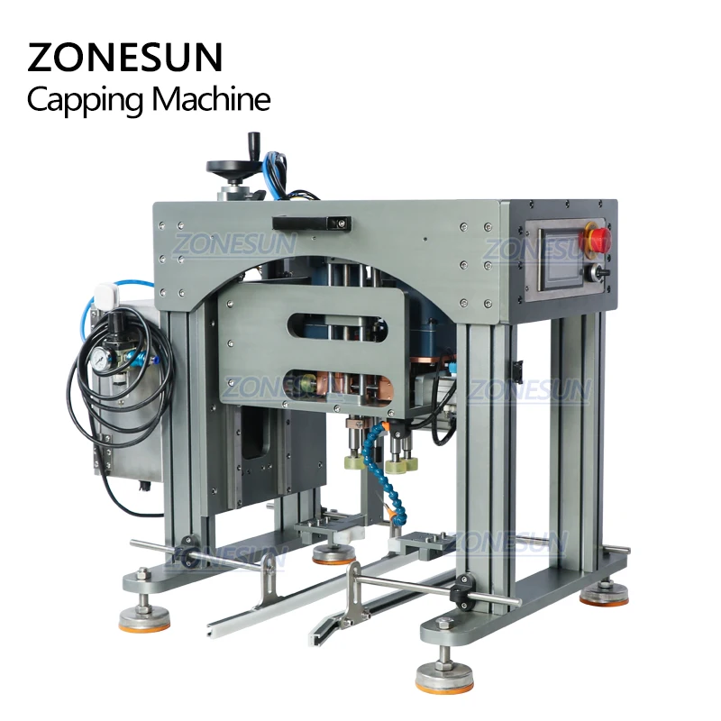 ZONESUN ZS-XG20 Desktop Spray Head Dropper Bottle Table Capping Machine Supply For Sanitizer Bottle Spray Caps