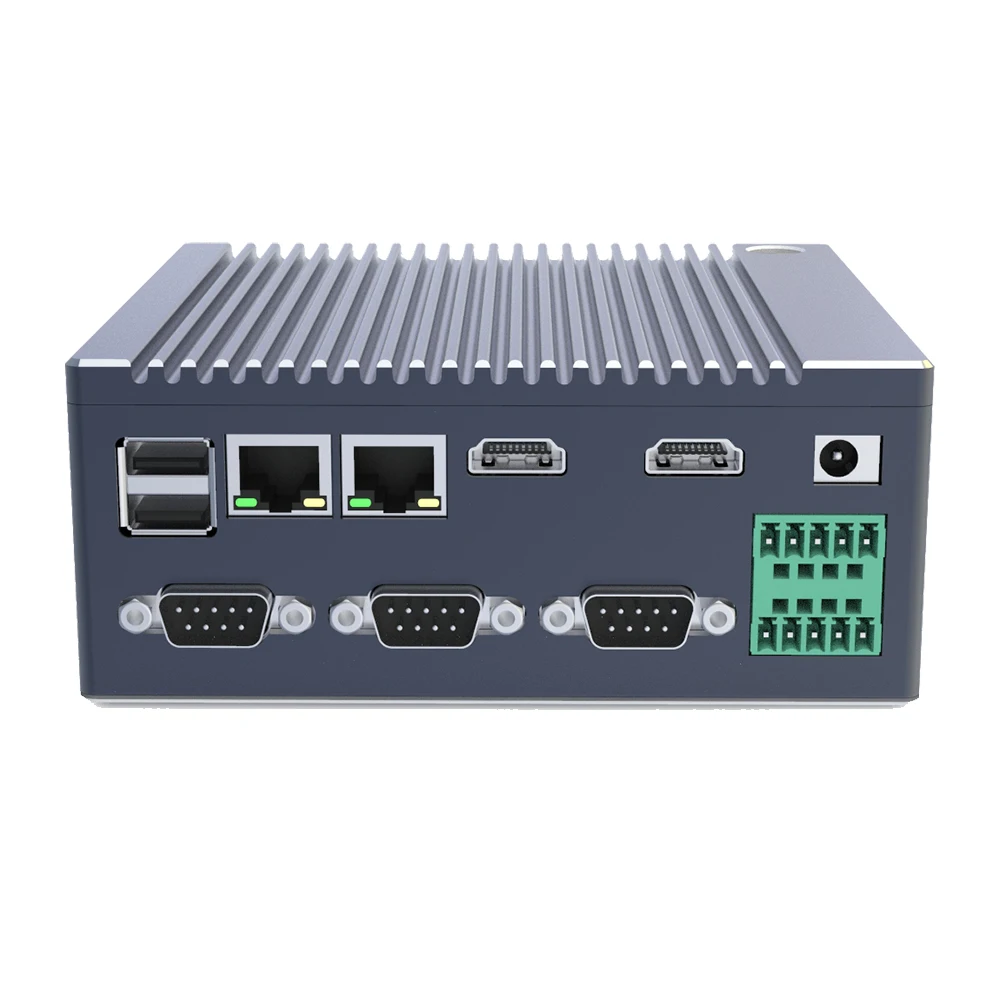 
industrial grade control fanless ruggedized embedded mini industrial pc box computer 