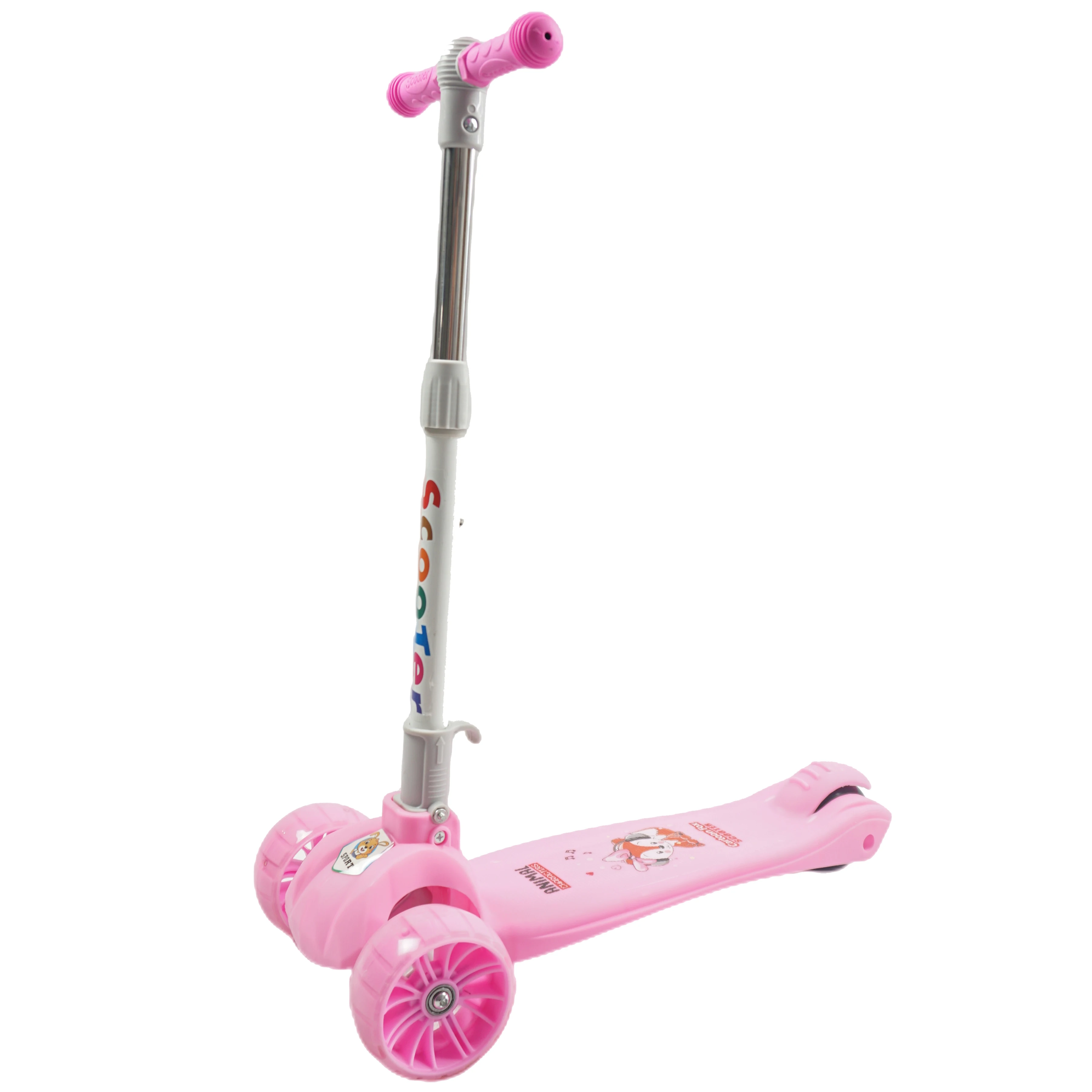 New Customized Cheap 3 Wheels Folding Scooter Kids Kick Toddler Foot Scooters For Baby Kid Christmas Gift