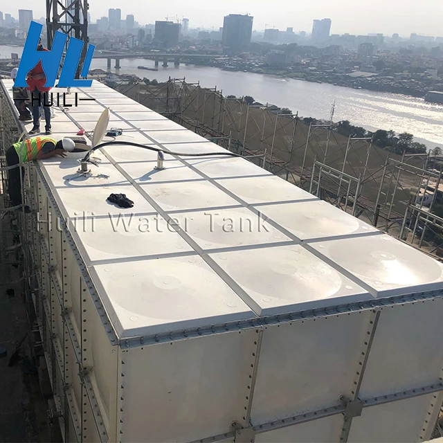 Hot Sale Custom GRP FRP SMC Fiber Glass Rectangular Large Irrigation Rain Water Tank Cheap Price 1000 5000 30000 Liter in Uae