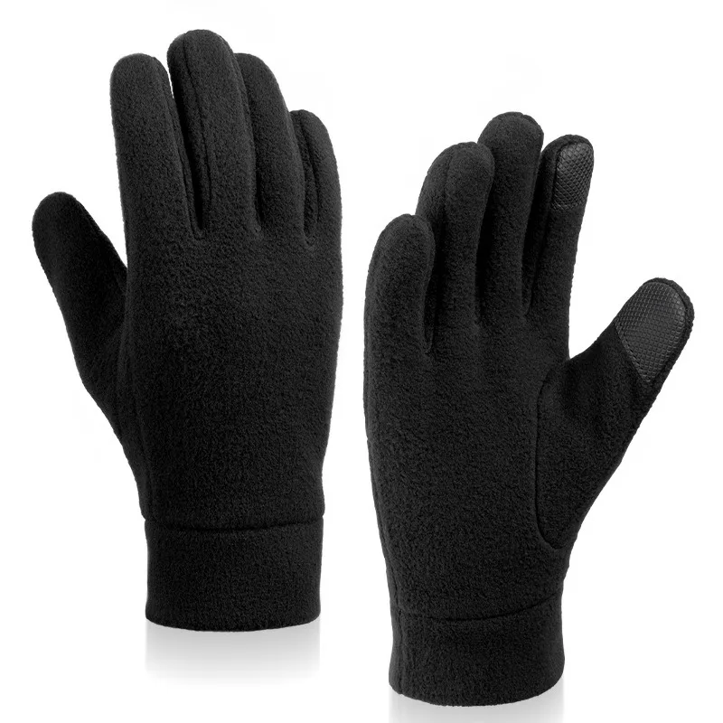 Hot Sale Wholesale Fleece Winter Warm Hand Gloves Factory Directly Make Windproof Sport Gloves