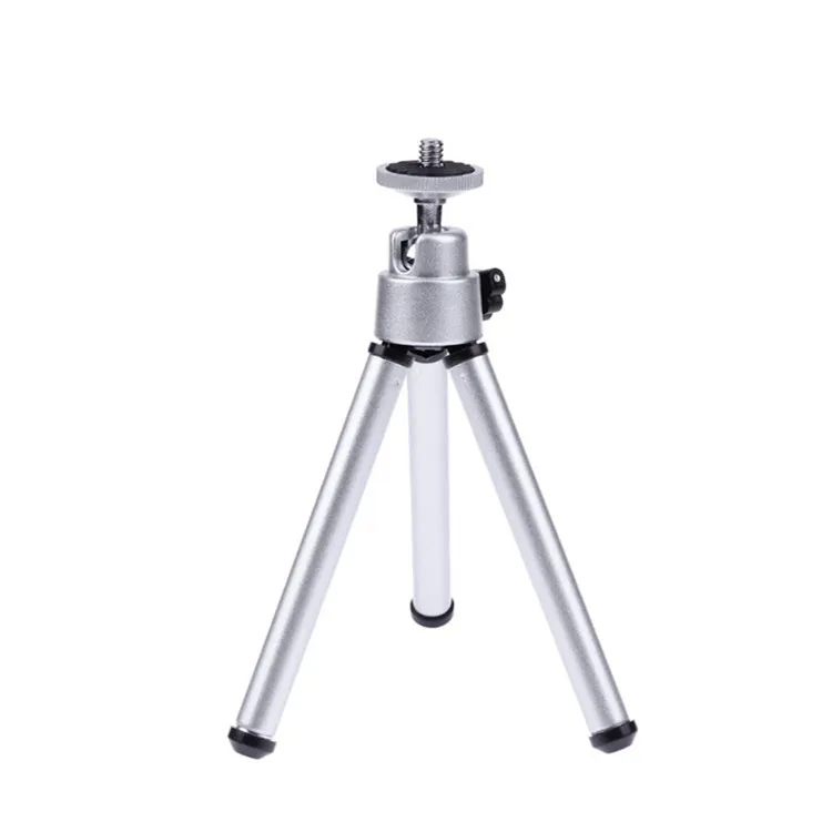 Wholesale Extendable Small Camera Aluminum Silver Table Tripod Cell Phone Mini Tripod