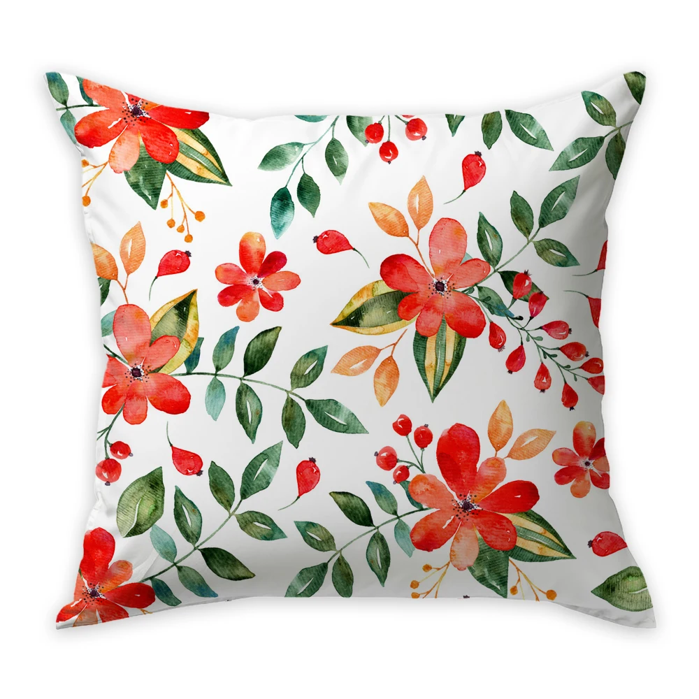 Professional custom low MOQ 45*45cm cotton linen sofa cushion digital printing for home hotel sublimation pillow case