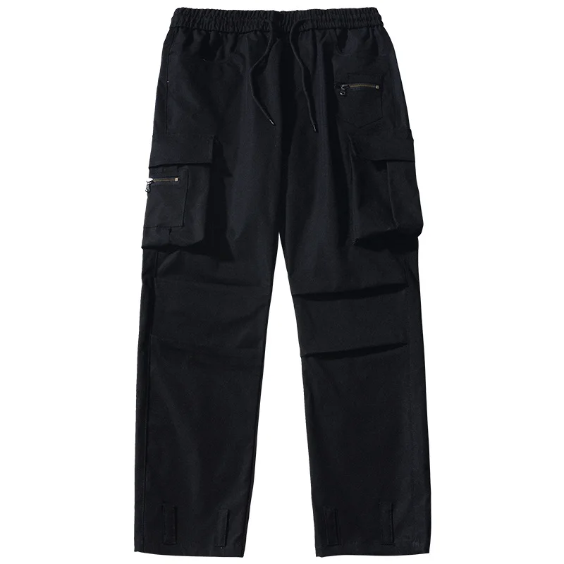 New Design Fashion Cargo Pants Men High Quality Custom Logo Streetwear Style Overall Trousers 2020 Spring Summer Purple Casual