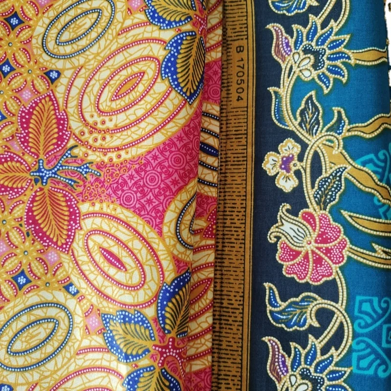 ZHAORUN 100% polyester super java veritable block wax printed khanga clothing fabric hitarget sanhe