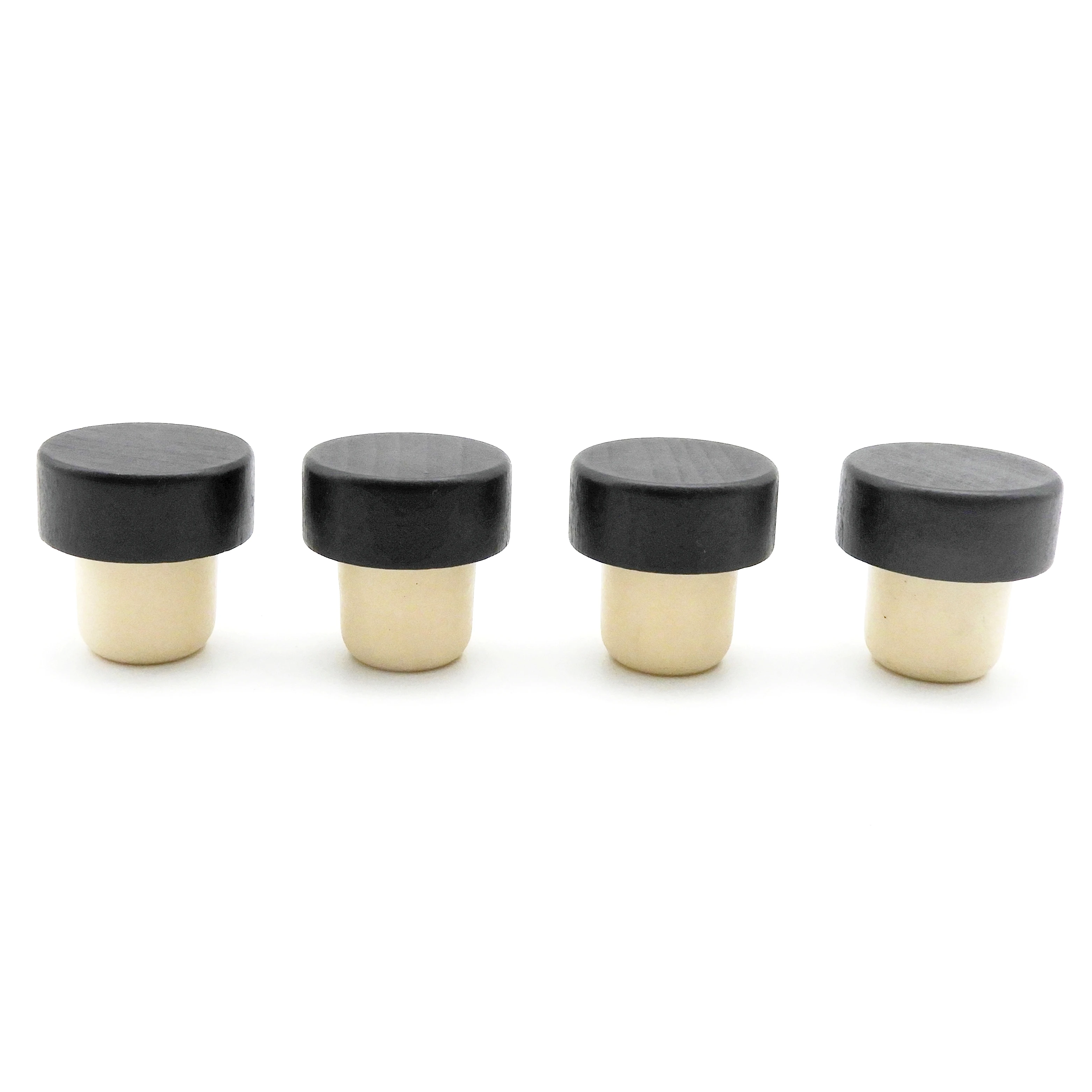 Customized 29.5*19.5 luxury wooden bottle stopper T shape gin whiskey spirits whisky bottle synthetic cork