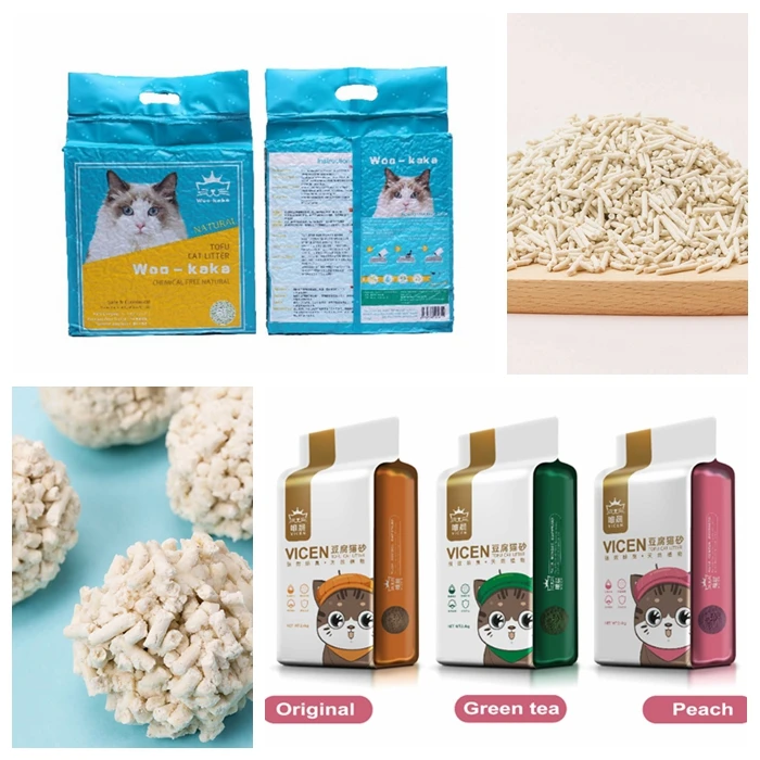 
Factory Wholesales Plant Tofu Cat Litter Cat Toilet Sand 