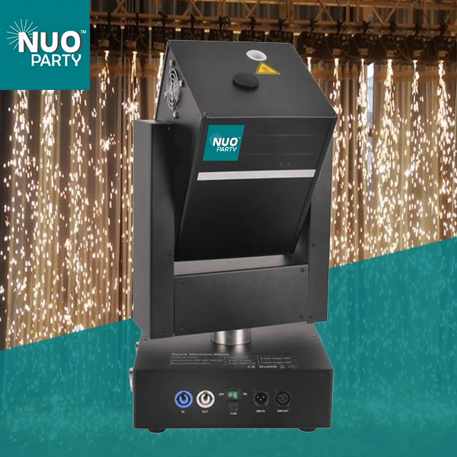 New products 750w indoor/outdoor move-head DMX cold spark fountain machine for wedding stage effects moving fireworks