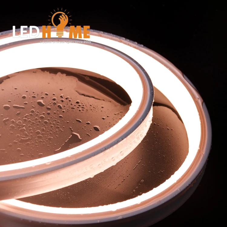 PMMA extrusion profile led neon tube flexible working with SMD2835 3528 2110 LED strip light for outdoor decoration