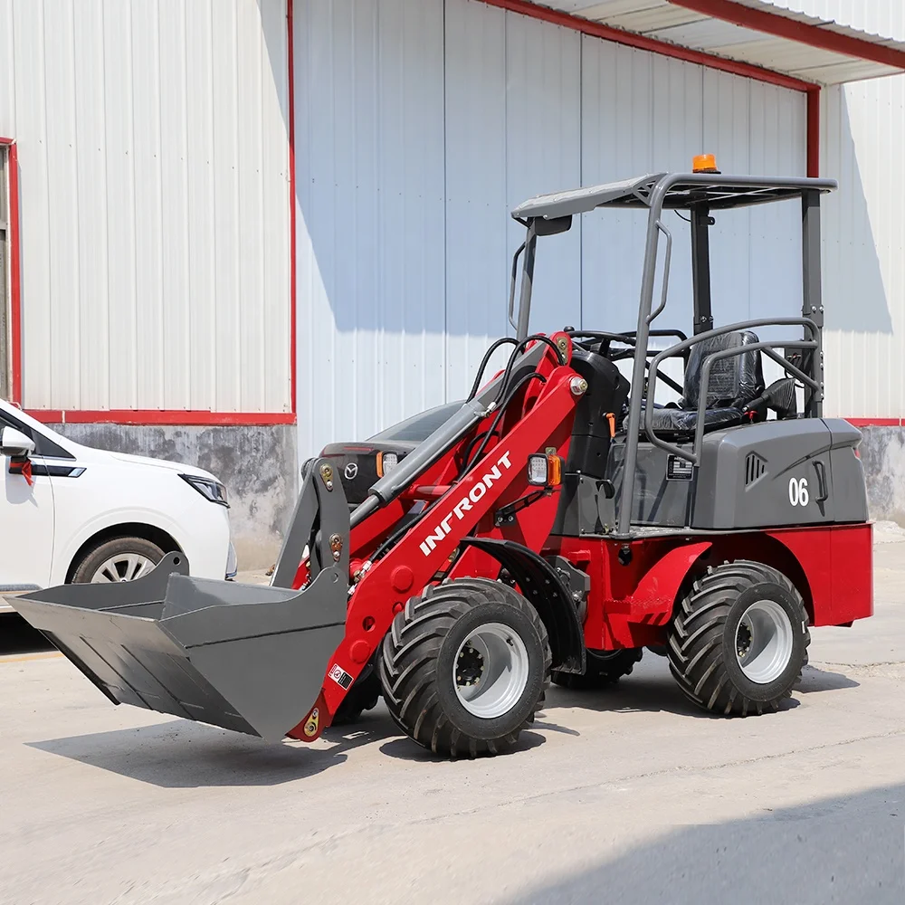 Full-Hydraulic mini Loader YFL06 Compact size construction earth-moving electric loader with cheap price