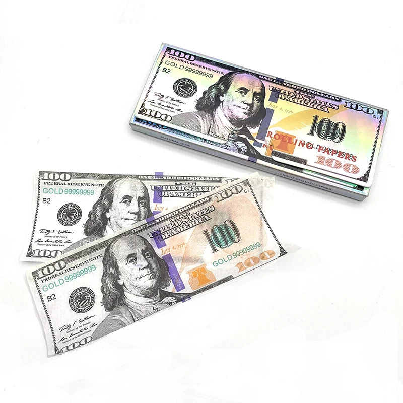 dollar style Custom printed smoking rolling papers new product cigarette rolling paper