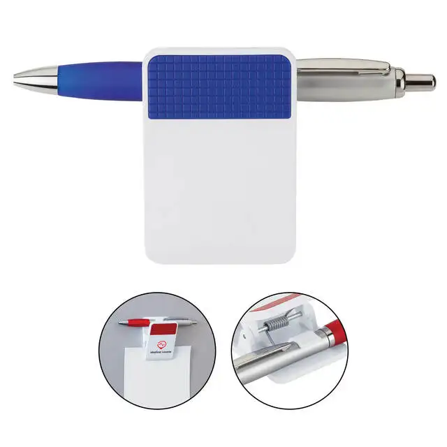 Plastic Heart Magnetic Memo Clip fridge Magnet Ballpoint