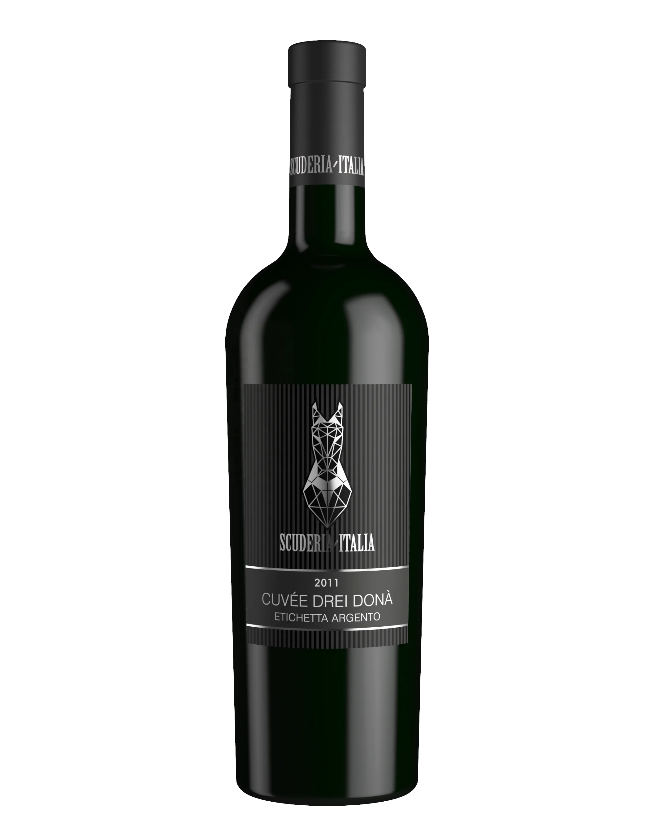 Six Pack CUVEE DREI DONA ETICHETTA ARGENTO 2011 Scuderia Italia 0.75L Prestigious Italian Red Wine