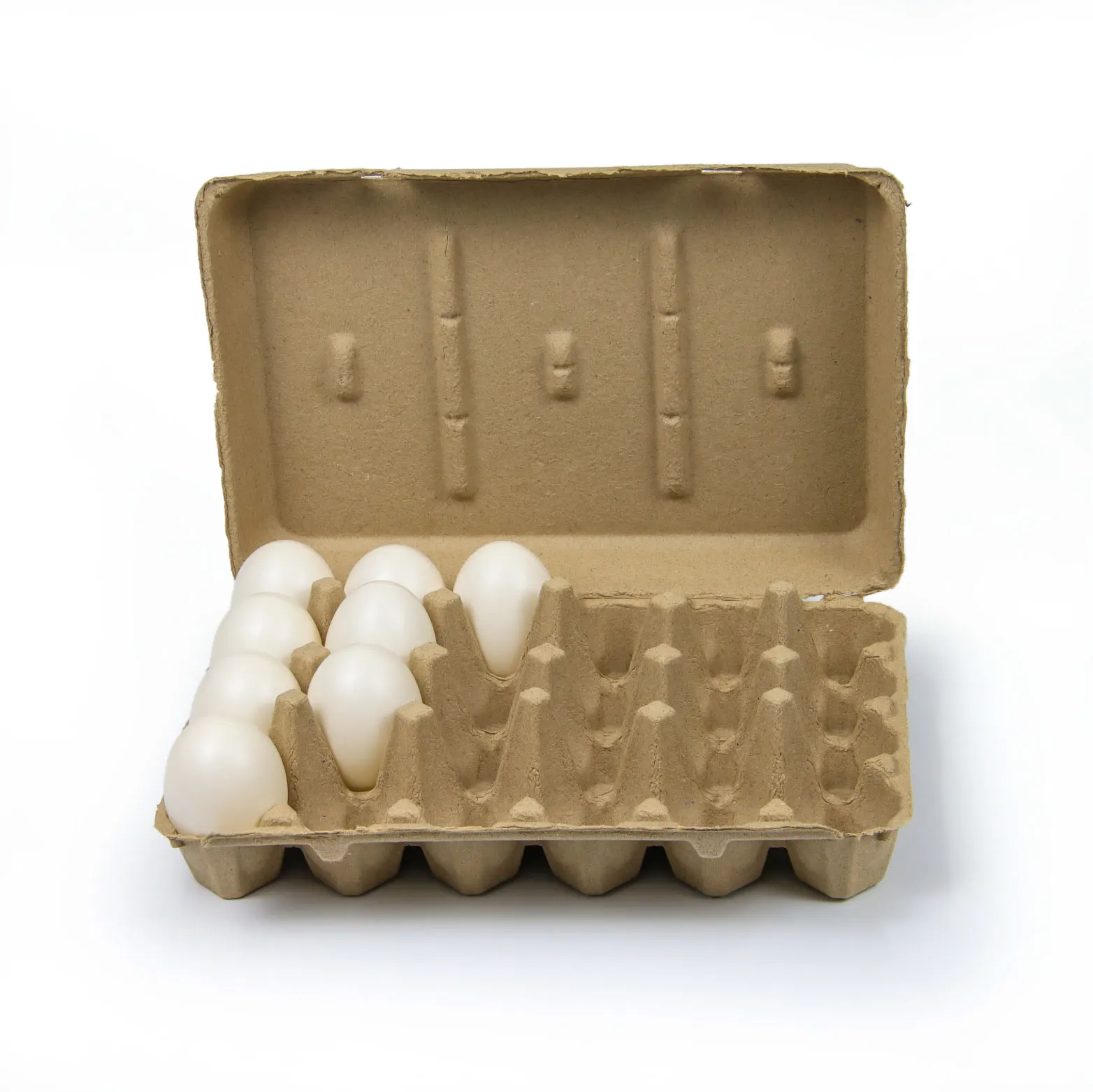24 eggs count strong takeaway packaging paper tray egg cartons for chicken eggs