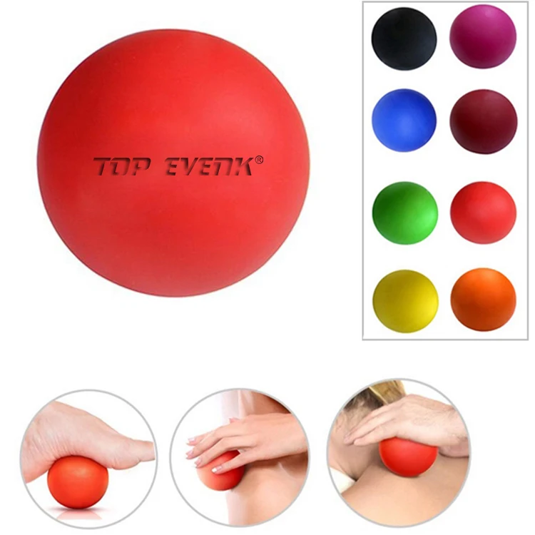 Factory Wholesale Body Foot and Back Custom Silicone Therapy Massage Ball For Yoga Fitness