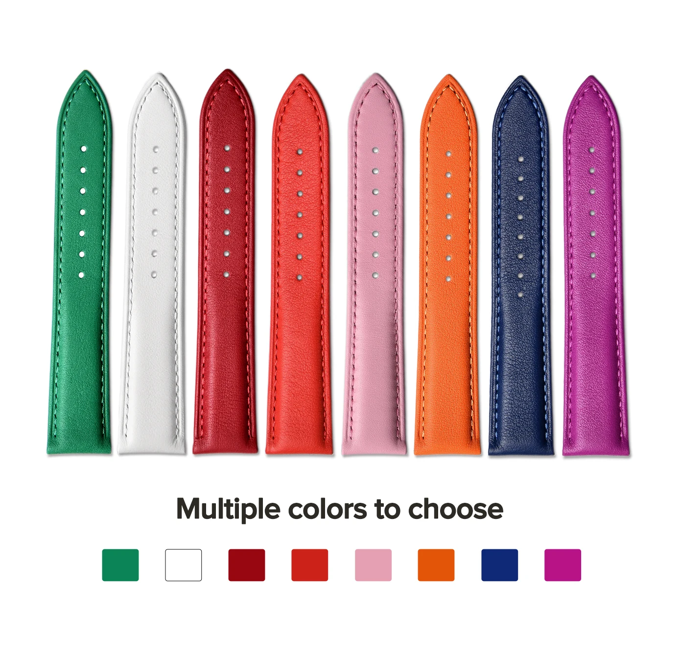 Ремешок из натуральной кожи для наручных часов, удобный итальянский Простой браслет из наппа, для девочек и мальчиков