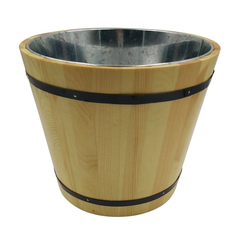 Деревянные ведерки для пива с двойными стенками