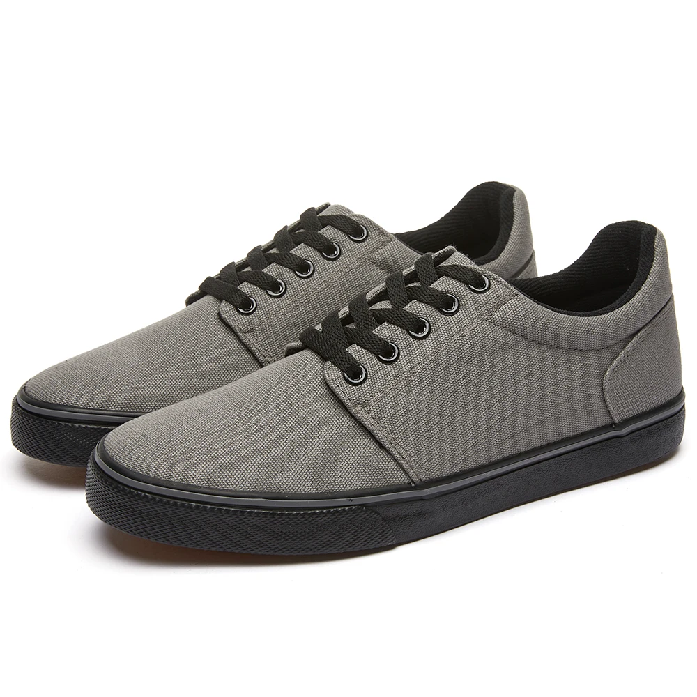 KH Hot Sale Shoes Men Casual Classic Lace-Up Custom Logo Sneaker Vulcanized Canvas Shoes For Men