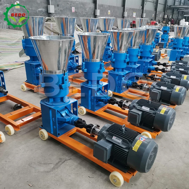 Farm Animal Chicken Duck Feed Pellet Mill Machine 4 Rollers Feed Pellet Machine