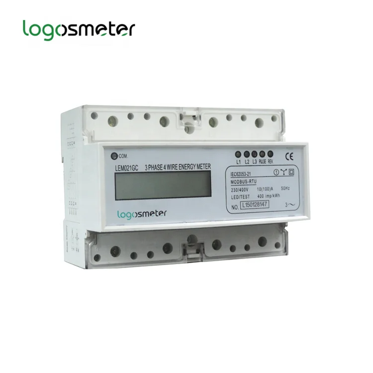Din-рейка трехфазный RS485 Modbus измеритель мощности