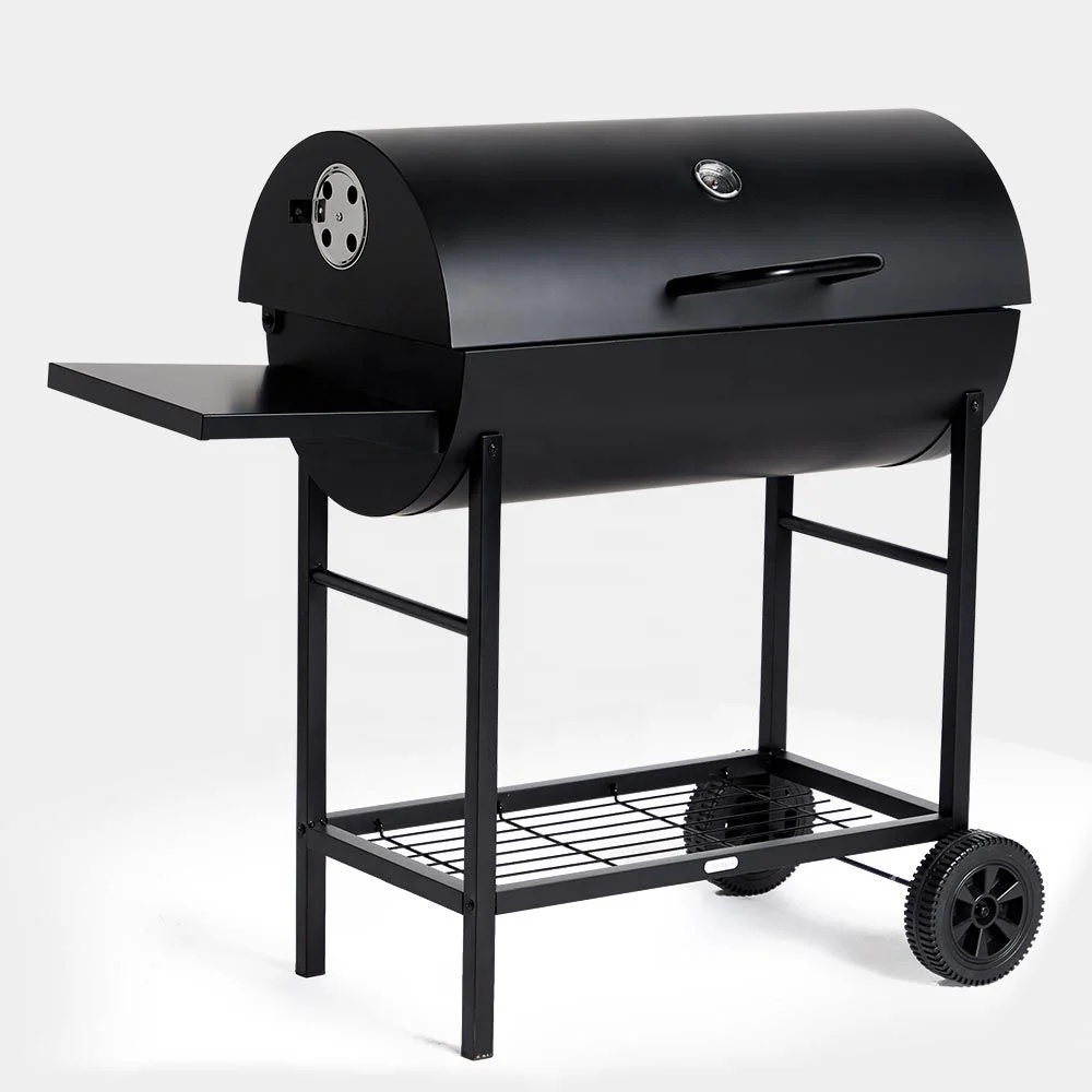 Trolley Charcoal Smoker Barbecue Grill Outdoor BBQ Grill
